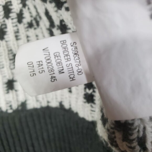 OLD NAVY Womens Cardigan SZ XS Open‎ Front Knit Gray White Southwestern Academia - Picture 7 of 8